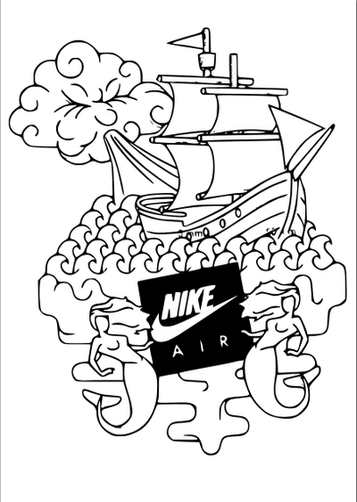 logo nike tekne hava güç marka mod aksesuarlar akım mağaza zarif amblem stussy lüks sembol paten dış giyim 3d print model - Mito3D