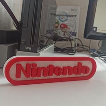 logotipo Nintendo fácil impressão 3d print model - Mito3D