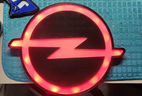 Logo opel Lampe akrocher opel Wagen Logo stl Ender 3d print model - Mito3D