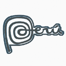 Logo Peru Plätzchen Cutter Linien geboren Linie Kultur Geschichte Marke Kolibri Spinne Kondor Affe 3d print model - Mito3D