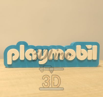 logo playmobil juguetes decoraci n colecci logotipo 3d print model - Mito3D
