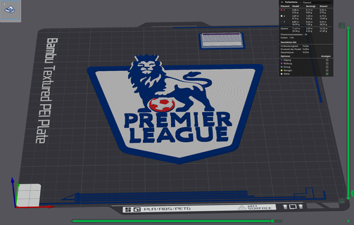 logo premier league v2 3d print model - Mito3D