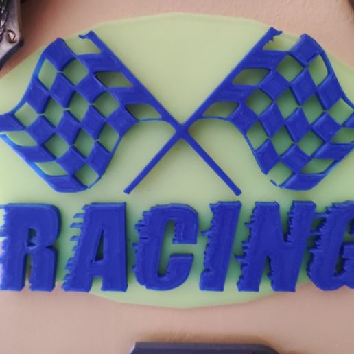 logo racing simulator simulation race 3D print model - Mito3D