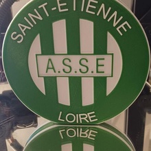 logotipo santo Etienne pé Saint futebol 3d print model - Mito3D