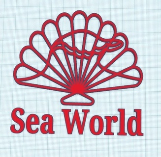 logotipo mar mundo logotipos sinais 3d print model - Mito3D