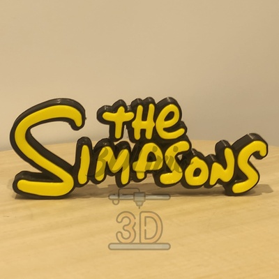 logo simpsons 3d print model - Mito3D