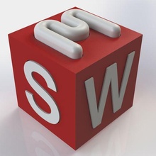 logo Solidworks yapıcı Sanat profil katı işaretler logolar 3d print model - Mito3D
