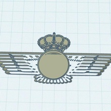 logo İspanyol hava Kuvvetleri güç Sanat kaya Ordu havacılık 3d print model - Mito3D