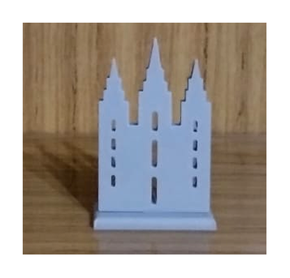 logo templo lds sud sal lago utah 3d print model - Mito3D