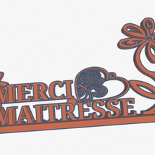 logo thank you master various child school mistress 3d print model - Mito3D