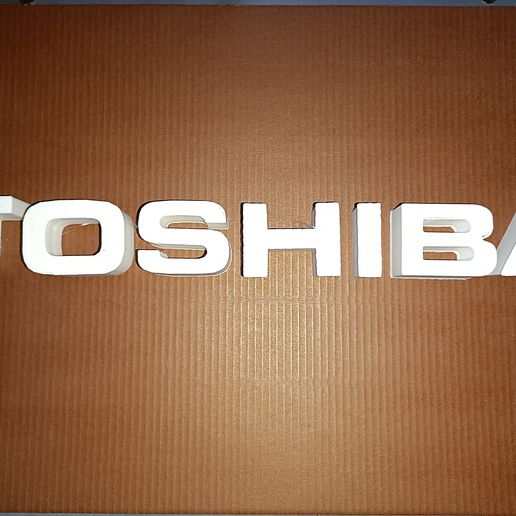 logotipo Toshiba arte smartphone computador portátil tecnologia rede ícone símbolo ios janelas bricolupo 3d 3D print model - Mito3D