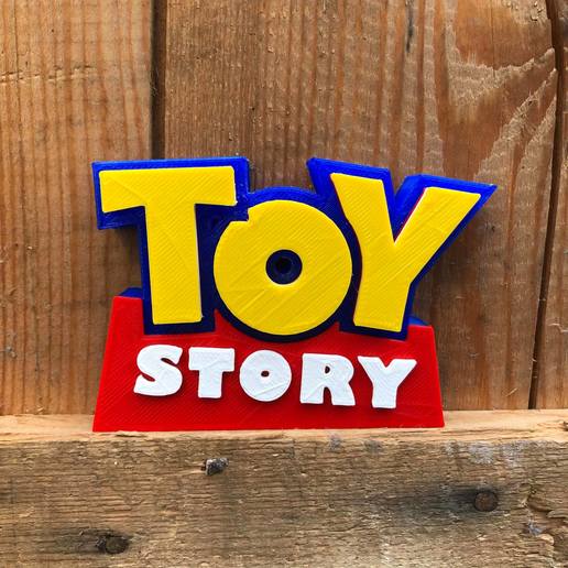 logo de toy story divers déco histoire jouet disney 3D print model - Mito3D