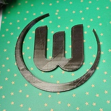 logo vfl wolfsburg art site web icon symbol ios windows bricoloup 3d 3d print model - Mito3D