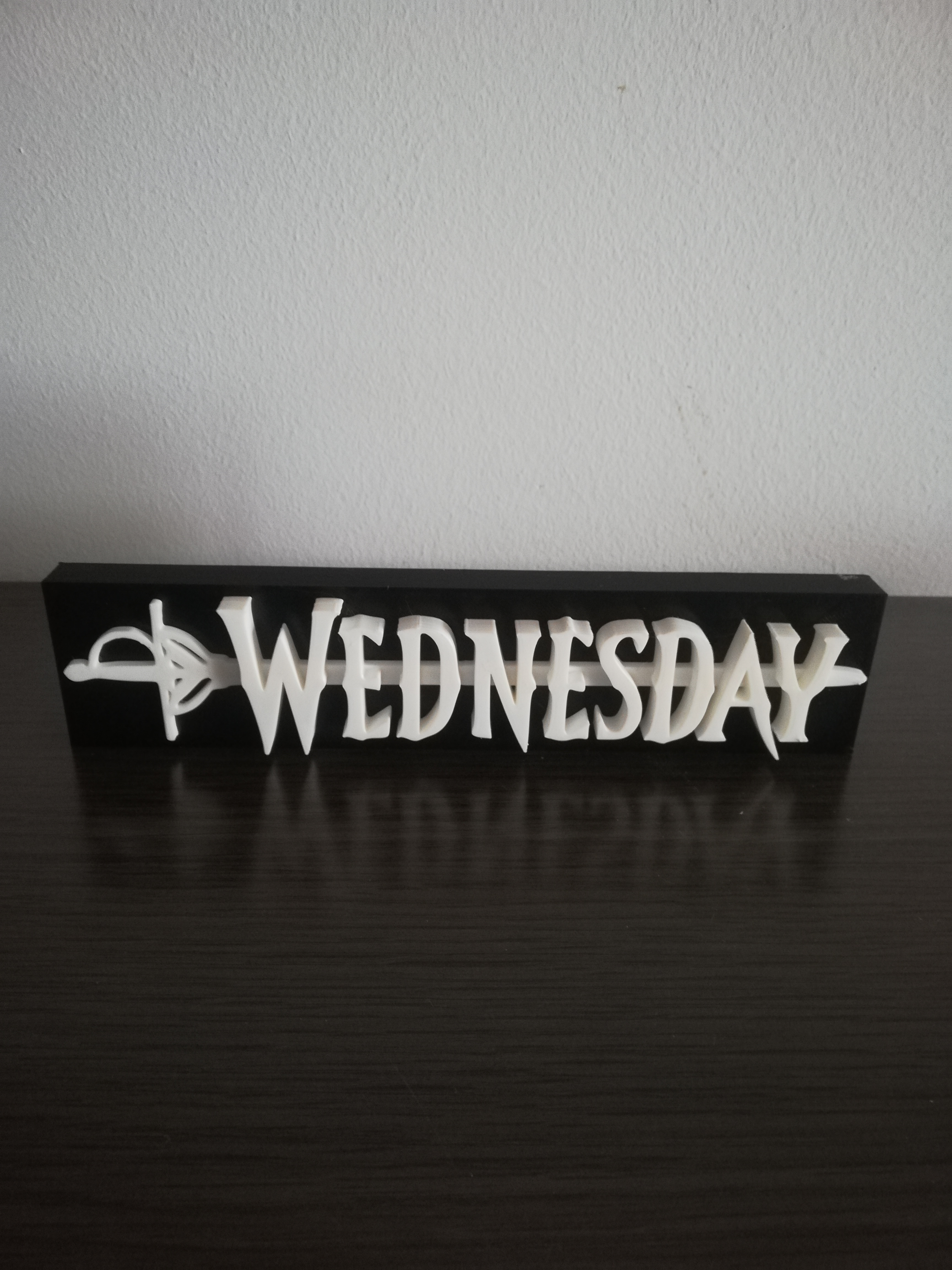 logo wednesday wednesday sword logo wednesday wednesday netflix art  3D print model - Mito3D