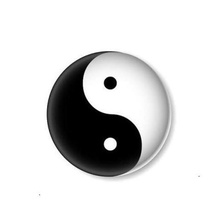 logo yin yang art signes logos yan yinyang yinyan ying tao symbole un jeu de rôle la paix 3d print model - Mito3D