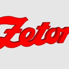 logo zetor Arte 3d checo tractor señales logos 3d print model - Mito3D