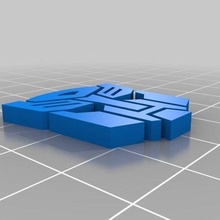 logolar transformatörler Otobotlar Decepticon'lar Sanat işaretler 3d print model - Mito3D