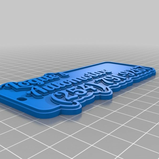 accesso personalizzato Portachiavi 3D print model - Mito3D