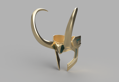 Loki's Ragnarok kask Loki hayret boynuz Norse mitoloji Kostüm oyunu kostüm 3d print model - Mito3D