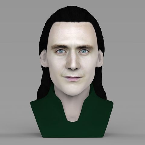 loki büstü tam renkli 3d baskı hazır gadget heykel minyatür heykelcik kaptan Amerika ragnarok demir adam hulk avengers marvel thor 3D print model - Mito3D