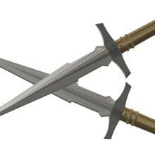 loki daga Dios travesura espada cosplay 3d print model - Mito3D