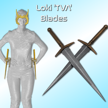 loki daggers 'tva' version marvel series includes belt sheaths collins creations 3d avengers tva 3d print model - Mito3D