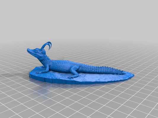 loki alligatore 3d print model - Mito3D