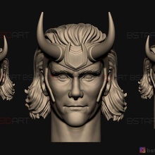 Loki tête Hiddleston tv séries 2021 haute qualité 3d impression modèle art loki head jouets 3d print model - Mito3D