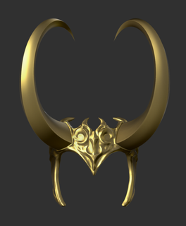 loki helmet marvel cosplay god asgard horns armour 3d print model - Mito3D