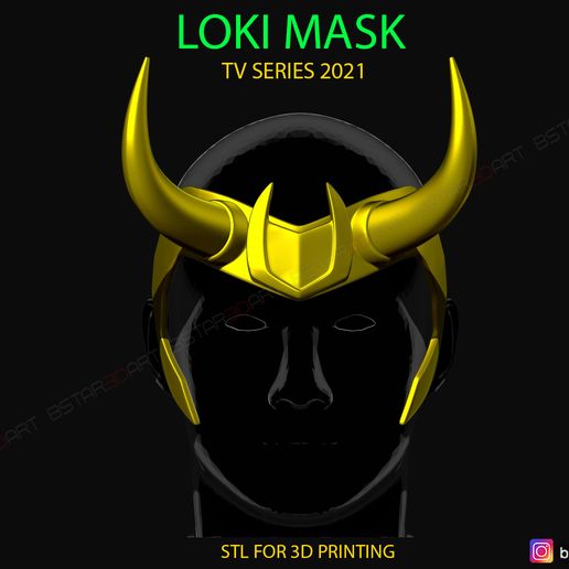 loki maschera tv serie 2021 3d Stampa modello tutori of galassia Groot meraviglia eroe super cosplay casco giocattolo Accessori testa fallimento 3D print model - Mito3D