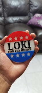Loki Président bouton Halloween costume variante séries films vengeurs merveille tenue mode 3d print model - Mito3D