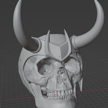 loki skull planter 3d print model - Mito3D