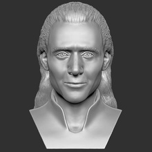 Loki Hiddleston buste 3d impression art Thor merveille vengeurs ponton fer homme Ragnarok capitaine Amérique figurine miniature sculpture statue 3d print model - Mito3D