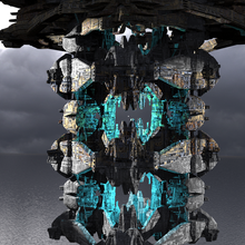 loki Torre cubo sci fi kit bash 2 3d print model - Mito3D