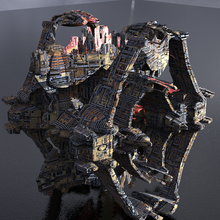 loki tower cube sci-fi kit bash 3d print model - Mito3D