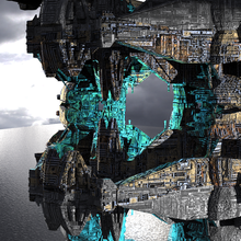 loki Torre cubo sci fi kit bash 3d print model - Mito3D