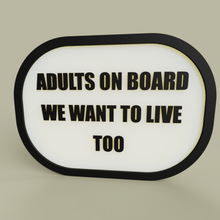 lol - Erwachsene-platine wollen wir auch Leben Kunst 2dart 2d-Kunst Erwachsenen board Spaß komisch sign 3d print model - Mito3D