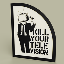 lol - uccidere il vostro televisore art 2dart 2d parete divertente la pittura televisione 3d print model - Mito3D