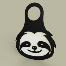 lol - sloth keychain 2 art 2dart 2d cute fun funny keychains 3d print model - Mito3D