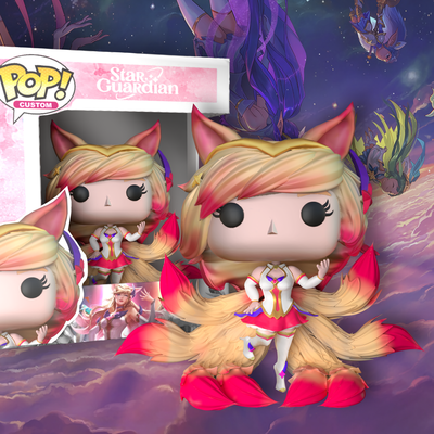 jajaja ahri estrella guardián funko popular juego pop liga leyendas 3d print model - Mito3D