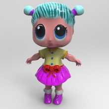 lol boneca a arte pop crianças as meninas 3d print model - Mito3D