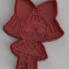 lol paillettes de la reine maison poupée craquelins les biscuits coupe fondant cookies 3d print model - Mito3D
