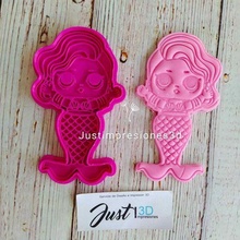 lol mermaid putty porcelain cold pasta from rubber ballina clay fondant mass marker texturizer stamp stamper stamping crafts ceramics doll siren 3d print model - Mito3D