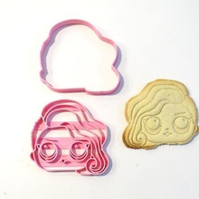 lol surprise 4 cookie cutter 2 pieces home cutters cutting biscuits jannie 3d print model - Mito3D