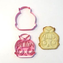 lol surprise 3 cookie cutter 2 pieces home cutters cutting biscuits jannie 3d print model - Mito3D