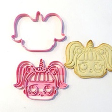 lol sorpresa 2 unicorno cookie cutter pezzi casa frese di taglio i biscotti jannie 3d print model - Mito3D