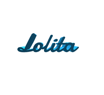 lolita first name woman female daughter decoration art home day bricoloup 3d 3d print model - Mito3D