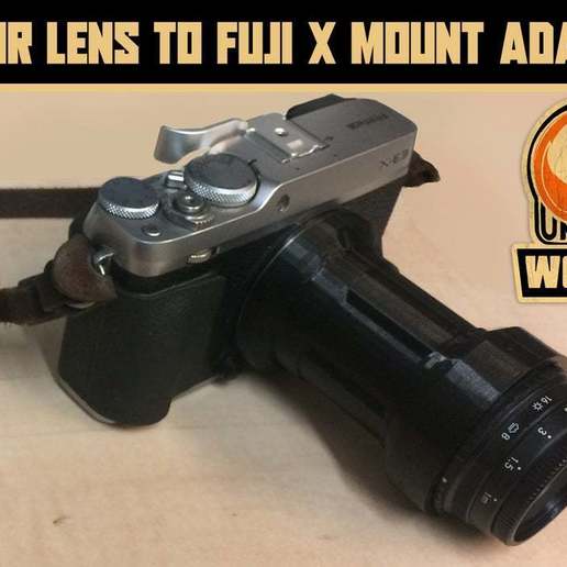 lomo belair lente de la fuji x adaptador montaje gadget cámara fotografía lomografía del fujifilm el 3D print model - Mito3D