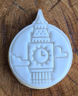 london big ben themed cookie cutter stamper embosser king charles royal biscuit fondant coronation 3d print model - Mito3D