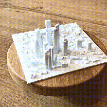 Londres ciudad rascacielos arquitectura mapa modelo imprimir 3d fácil 2021 Bretaña miniatura escuela politécnica impresión Inglaterra 3d print model - Mito3D